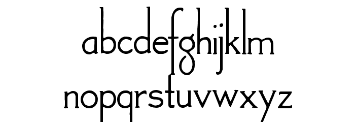 Landsdowne Font LOWERCASE
