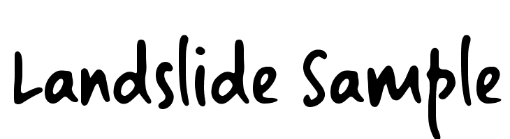 Landslide Sample 字体