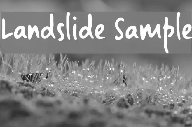 Landslide Sample Example 1
