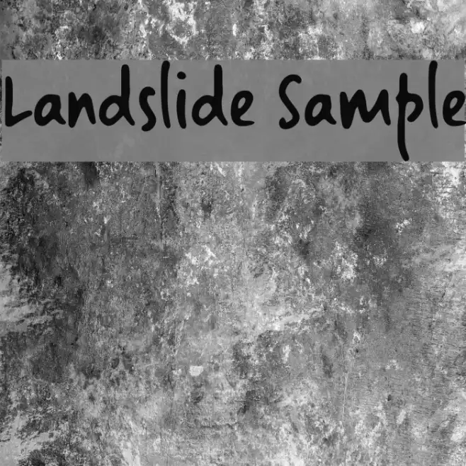 Landslide Sample Example 2
