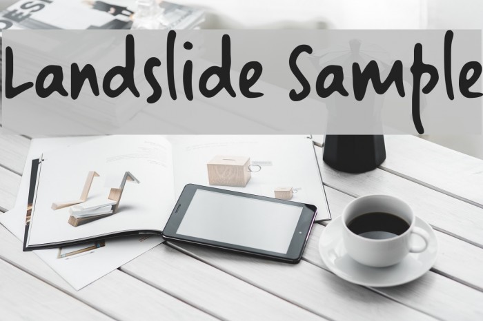 Landslide Sample Font examples