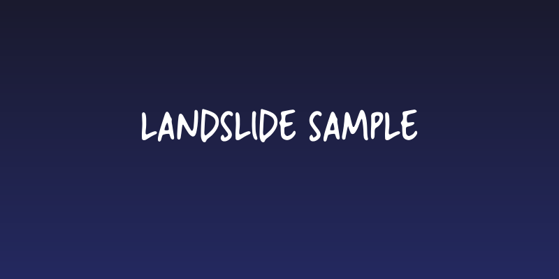 Landslide Sample Social Header