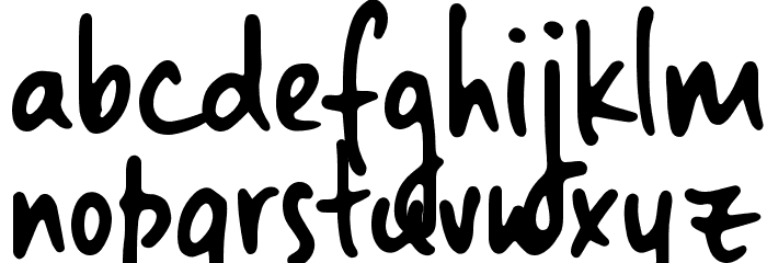 Landslide Sample Font LOWERCASE