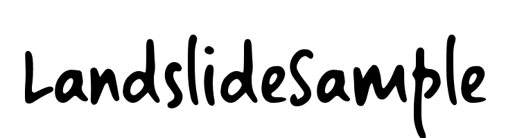 LandslideSample Font