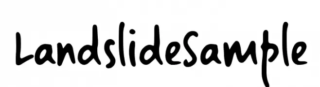 LandslideSample  Скачать бесплатные шрифты