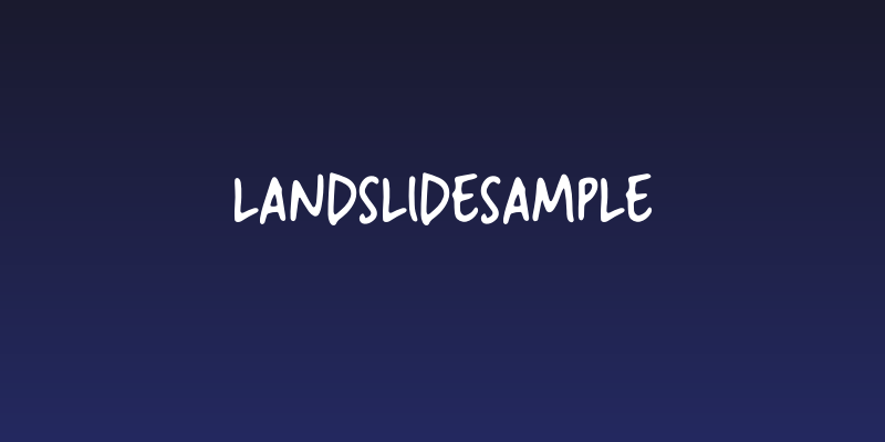 LandslideSample Social Header