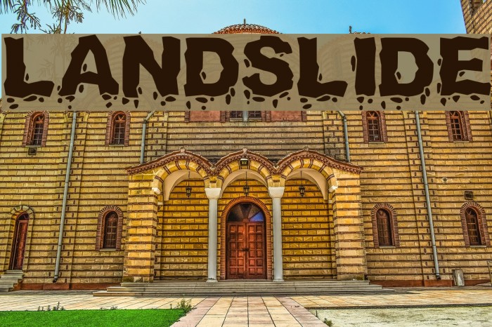 Landslide Font examples