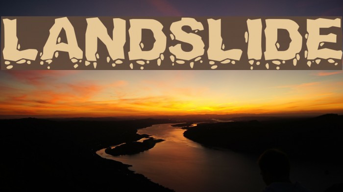 Landslide Font examples