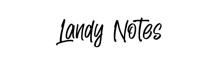 Landy Notes  フリーフォントのダウンロード