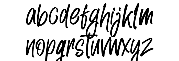 Landy Notes Font LOWERCASE