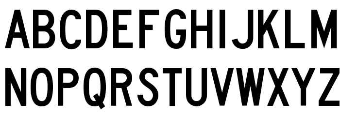 Lane B Font LOWERCASE