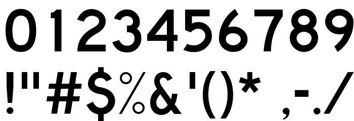 Lane C Font OTHER CHARS