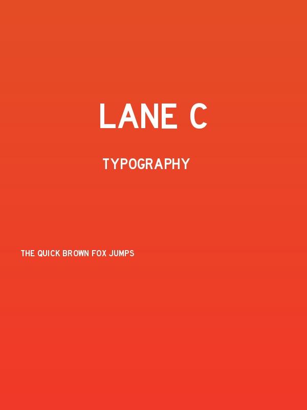 Lane C Poster