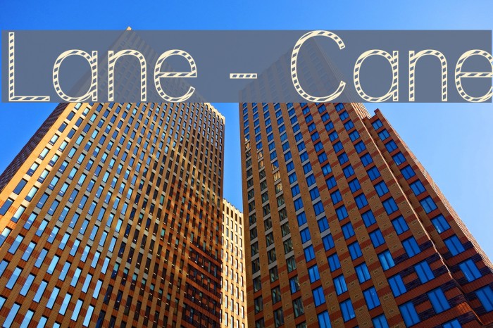 Lane - Cane Font examples