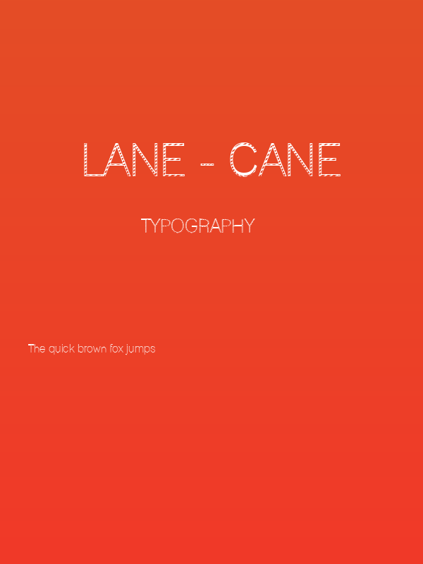Lane - Cane Poster