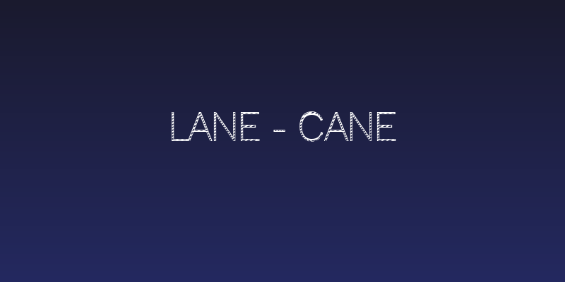 Lane - Cane Social Header