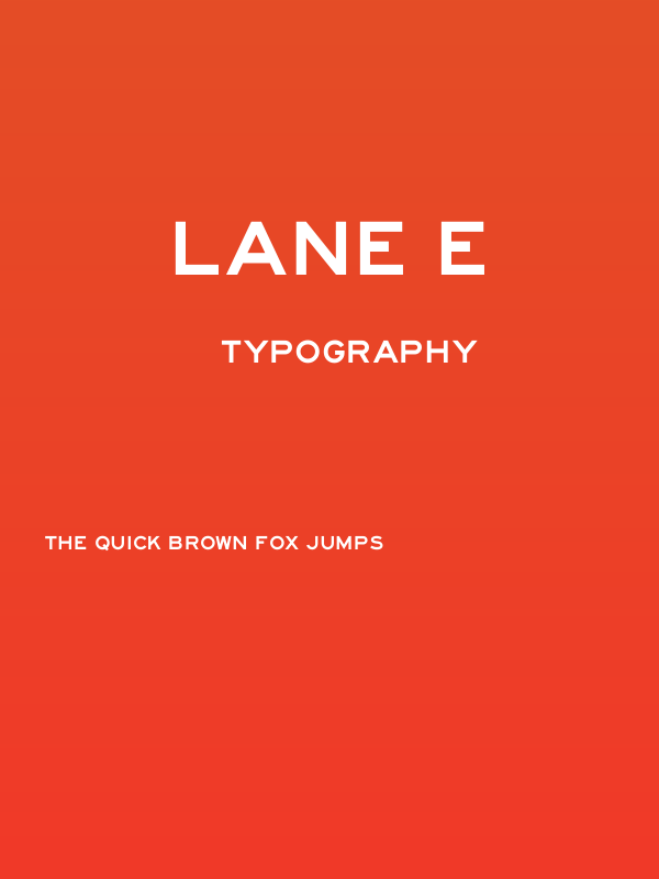 Lane E Poster