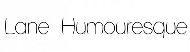 Lane Humouresque  Fuentes Gratis Descargar
