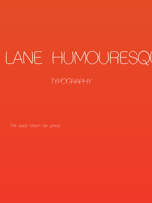 Lane Humouresque Poster