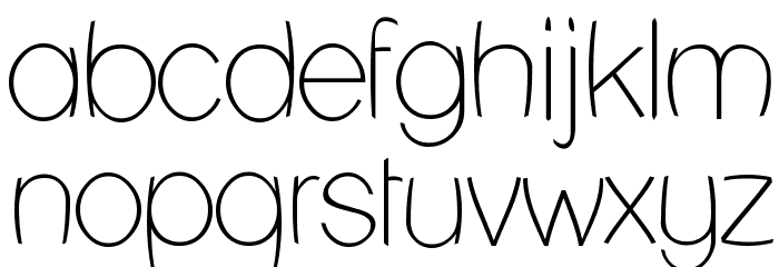 Lane Humouresque Font LOWERCASE
