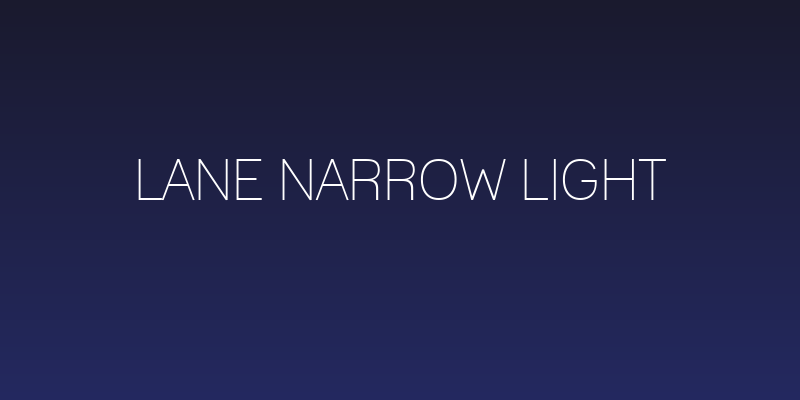Lane Narrow Light Social Header