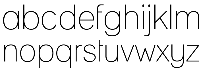 Lane Narrow Light Font LOWERCASE