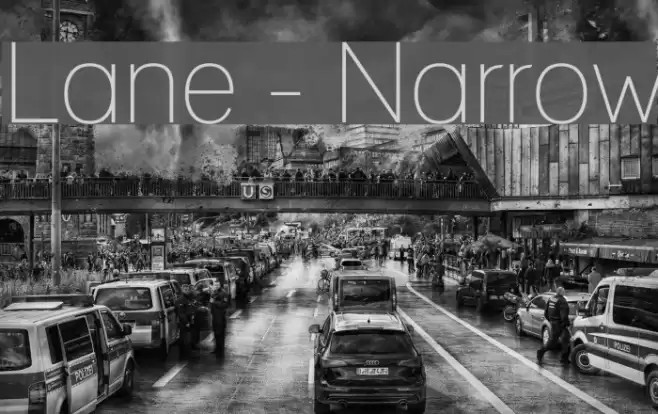 Lane - Narrow Font examples