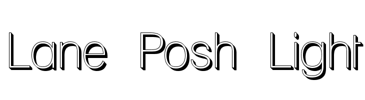 Lane Posh Light Font