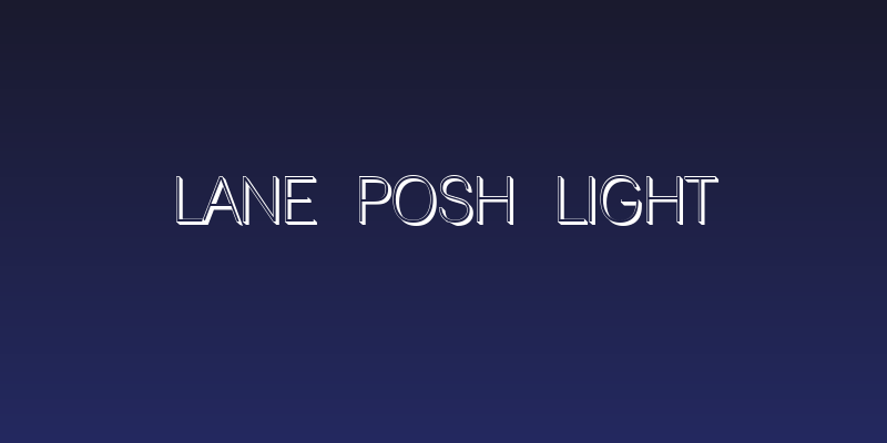Lane Posh Light Social Header