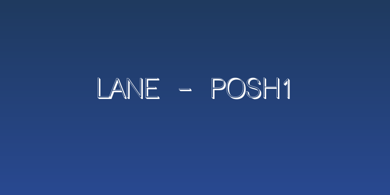 Lane - Posh1 Social Header