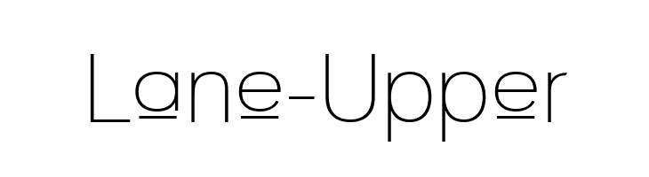 Lane - Upper  font caratteri gratis