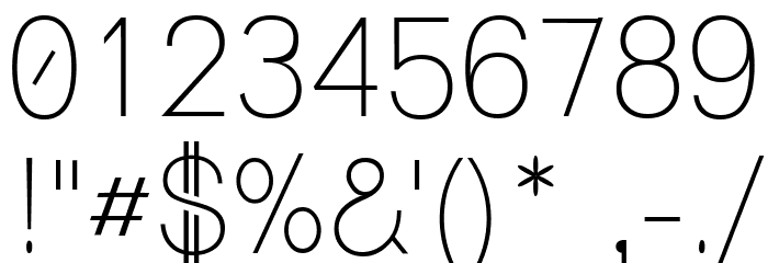 Lane - Upper Font OTHER CHARS