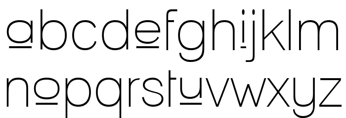 Lane - Upper Font LOWERCASE