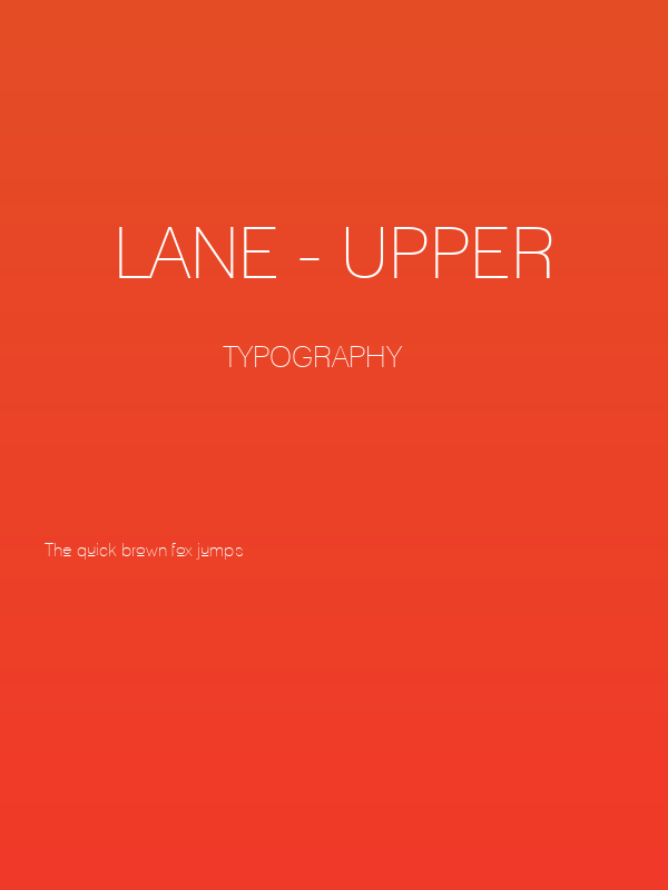 Lane - Upper Poster