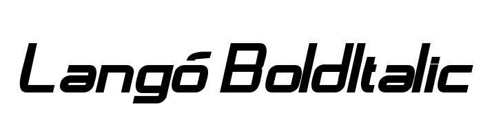 Langó BoldItalic Font
