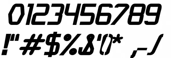 Langó BoldItalic Font OTHER CHARS