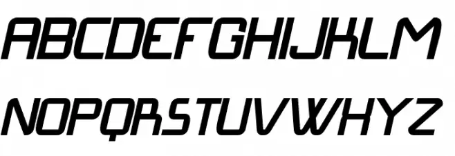 Langó BoldItalic Schriftart Groß