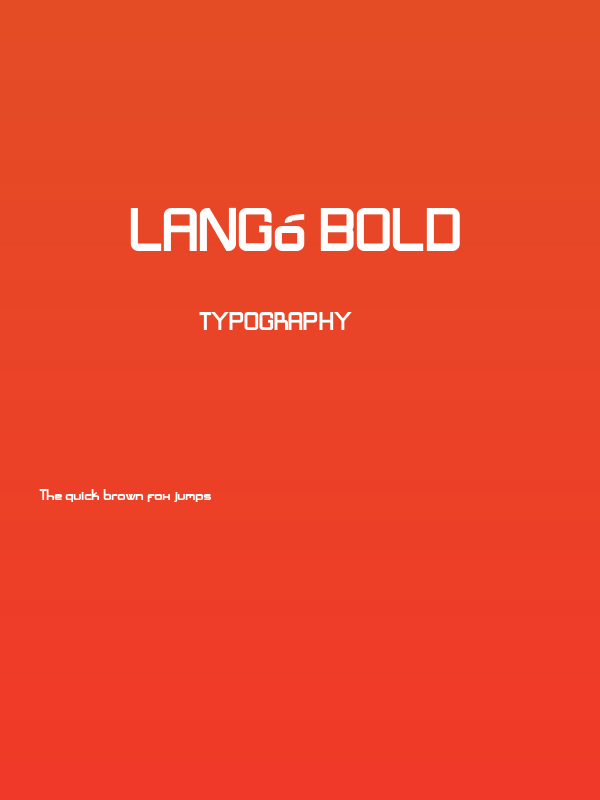 Langó Bold Poster