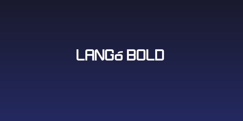 Langó Bold Social Header