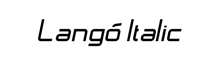 Langó Italic  Free Fonts Download