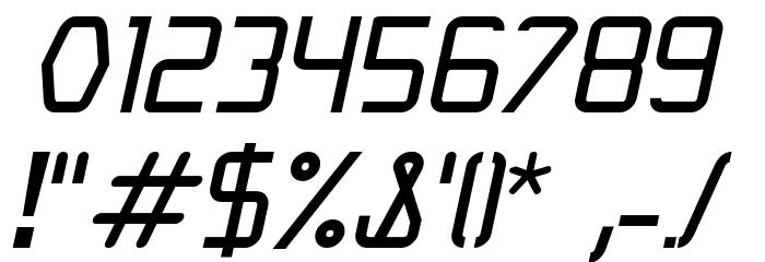Langó Italic Font OTHER CHARS