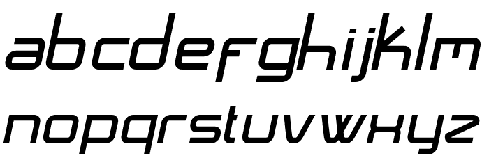 Langó Italic Font LOWERCASE