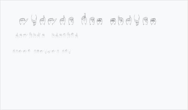 Langage des signes Business Card