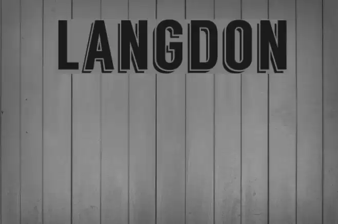 Langdon Font examples