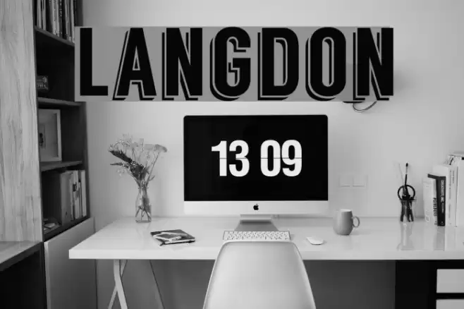Langdon Font examples