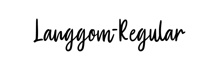 Langgom-Regular  Descarca Fonturi Gratis