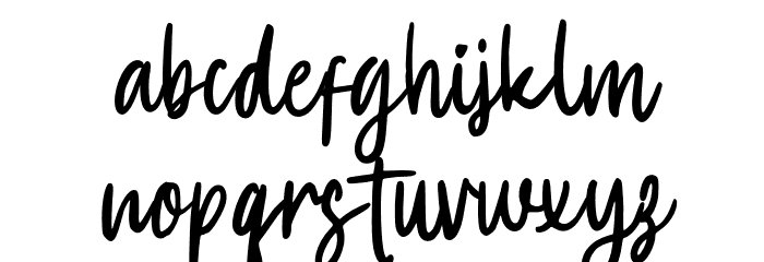 Langgom-Regular Schriftart Kleinbuchstaben