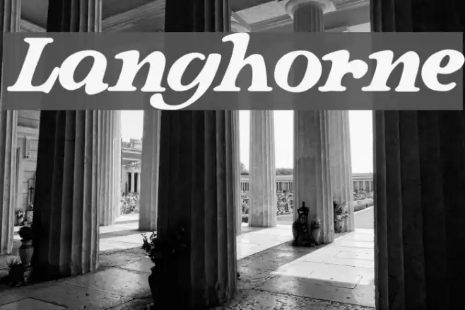 Langhorne Font examples