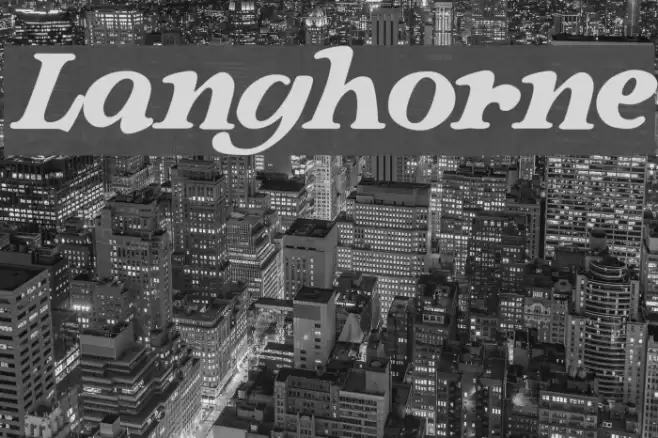 Langhorne Font examples
