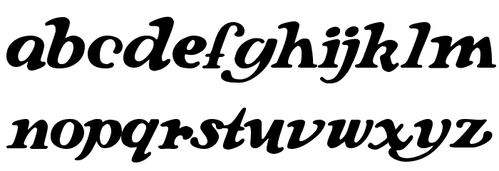 Langhorne Font LOWERCASE